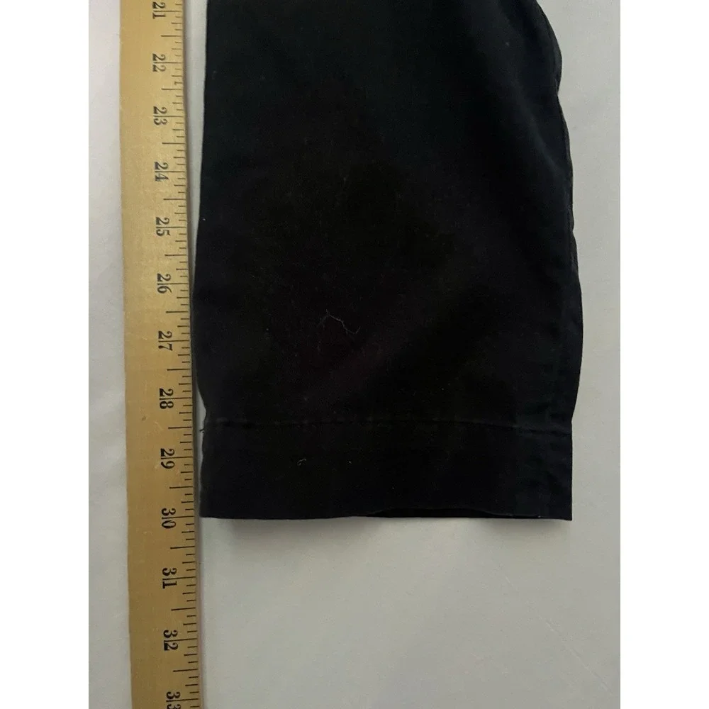Polo Ralph Lauren Chino Pants Men's 30x32 Black Stretch Straight Fit Flat Front